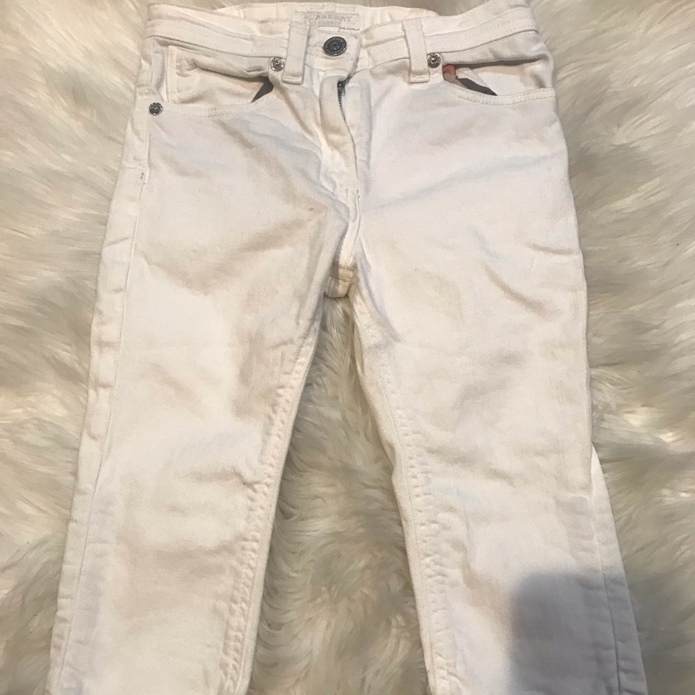 COPY - Burberry white jean capris